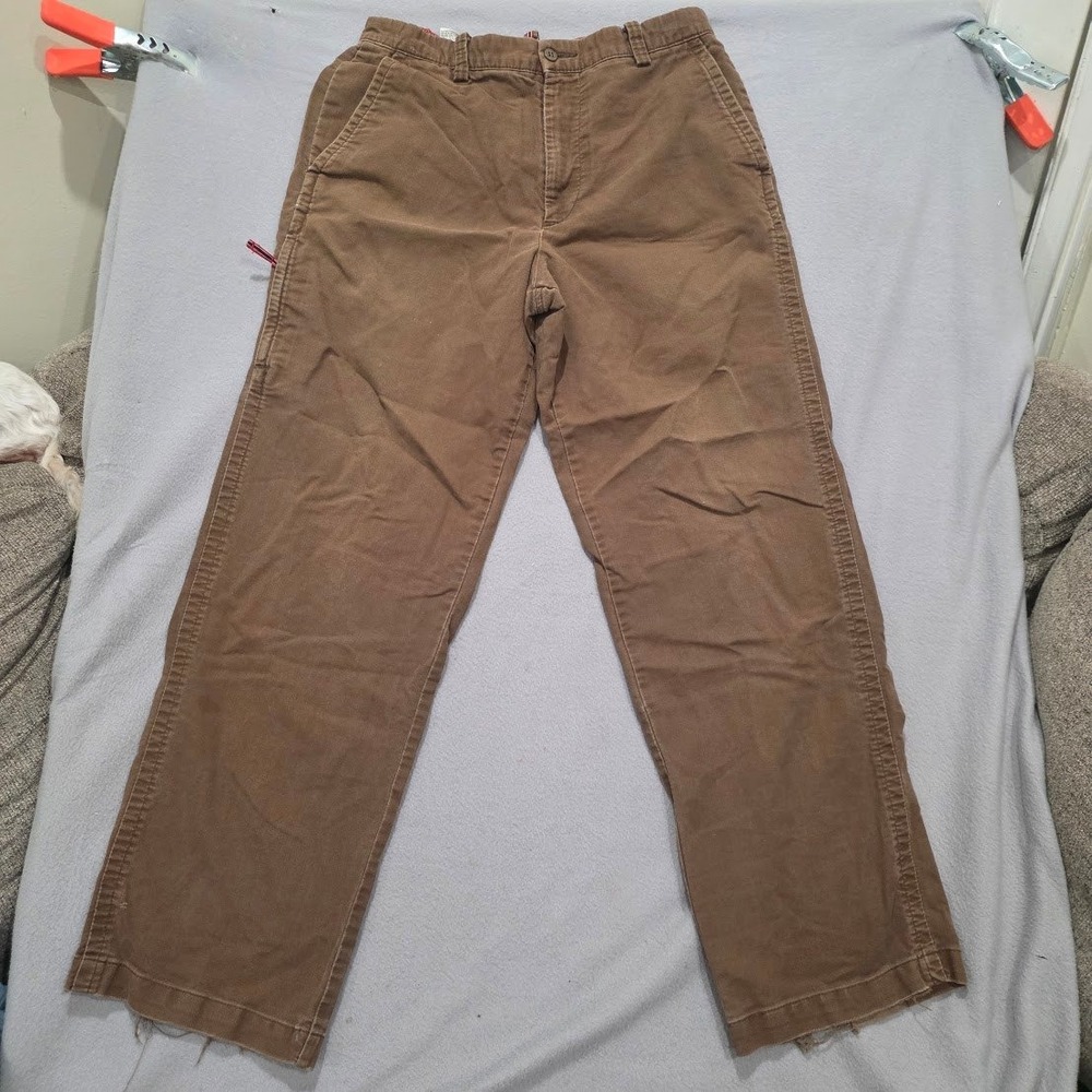 Dockers Mens 32x32 Relaxed Fit Canvas Pants Brown Workwear Gorpcore Utility